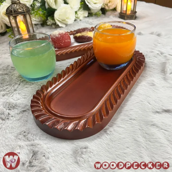 Solid Mahogany Wood Decorative Small Tray - Image 11