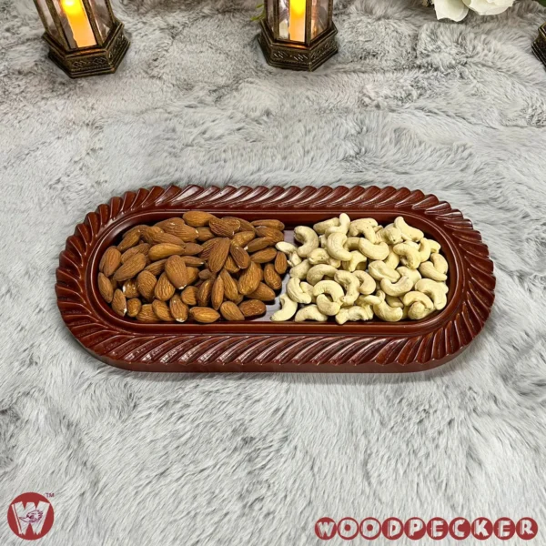 Solid Mahogany Wood Decorative Small Tray - Image 14