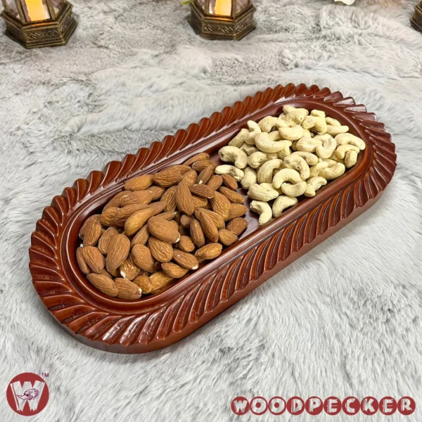 Solid Mahogany Wood Decorative Small Tray - Image 17