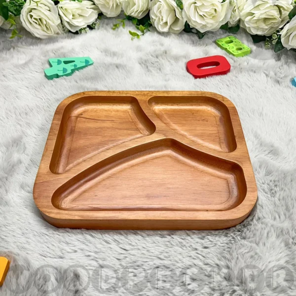 Rectangular baby plates with 3 compartment - Image 4