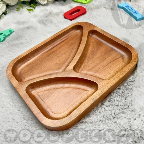 Rectangular baby plates with 3 compartment - Image 5