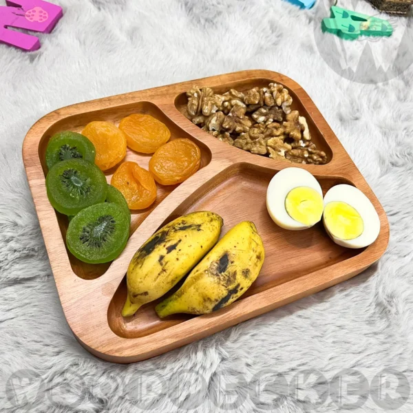 Rectangular baby plates with 3 compartment - Image 9