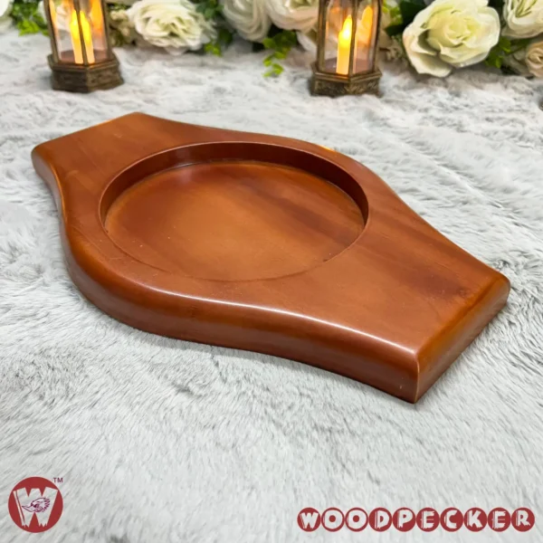 Solid Mahogany Wooden Sizzling style tray - Image 6