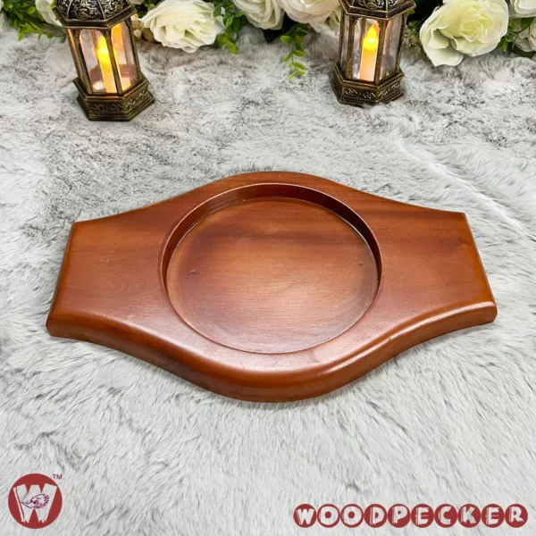 Solid Mahogany Wooden Sizzling style tray - Image 7