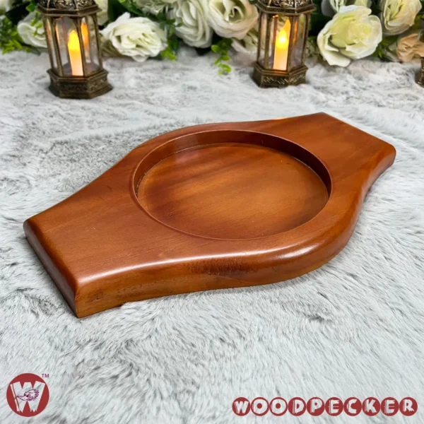 Solid Mahogany Wooden Sizzling style tray - Image 8