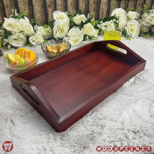 Solid Mahogany Wood guest  serving tray - Image 5