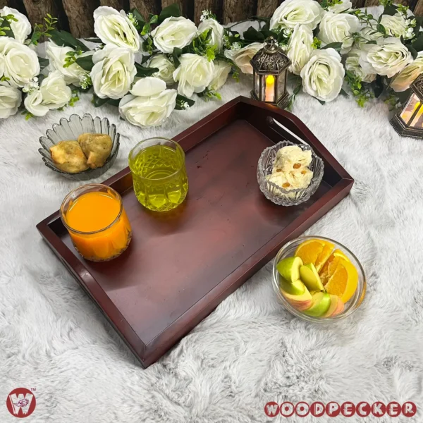 Solid Mahogany Wood guest  serving tray - Image 8