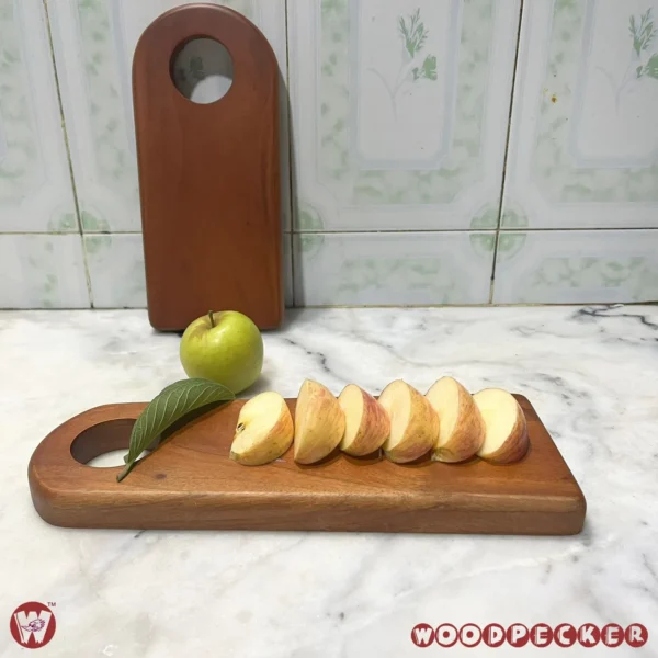 Solid Mahogany Wood Semi oval Chopping Board or serving tray – 3 Sizes - Image 15