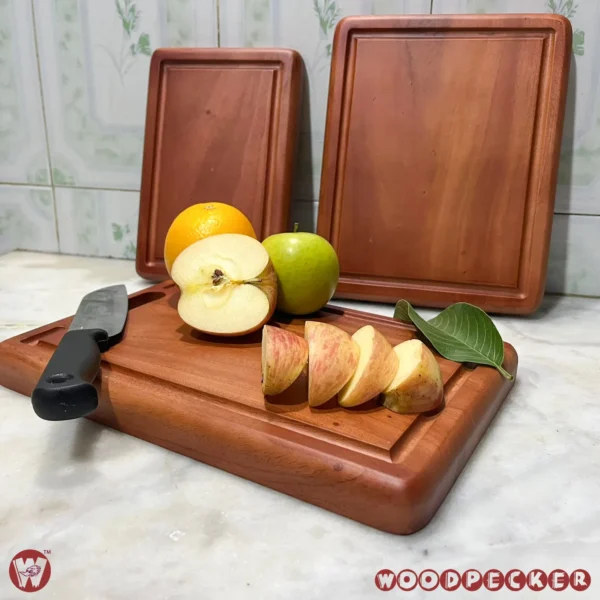 Solid Mahogany Wood Rectangular Chopping Board or serving tray – 3 Sizes - Image 11