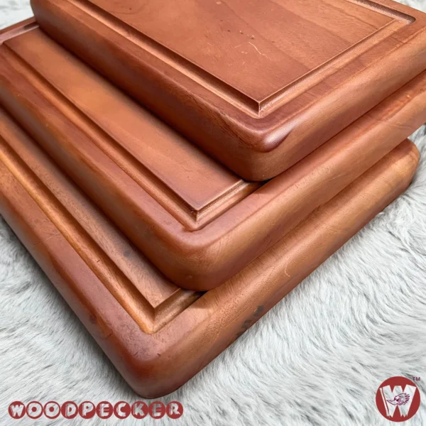 Solid Mahogany Wood Rectangular Chopping Board or serving tray – 3 Sizes - Image 12