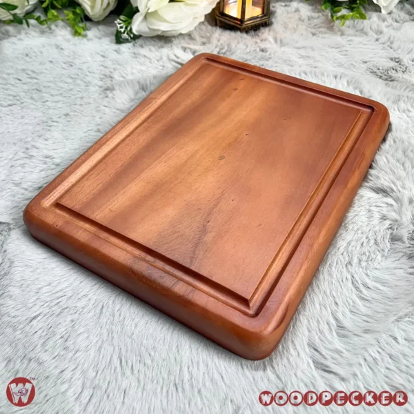 Solid Mahogany Wood Rectangular Chopping Board or serving tray – 3 Sizes - Image 14