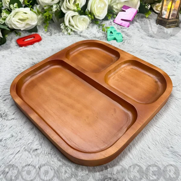 Square baby plates with 3 compartments - Image 2